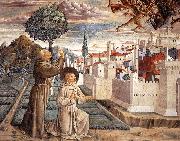 GOZZOLI, Benozzo Scenes from the Life of St Francis (Scene 6, north wall) g oil on canvas